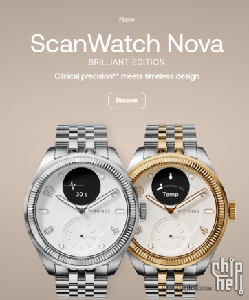 WITHINGS ScanWatch Nova Brilliant Edition