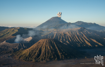 印度尼西亚瀑布火山行