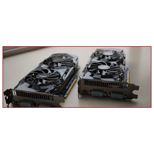 两块技嘉GTX460 1G，让我们从各个角度欣赏一下它们的真容。