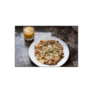 [西餐][爱尔兰] - 培根蘑菇早餐蛋饼 Bacon & Mushroom omelette