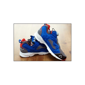 Reebok PUMP FURY HLS 充气跑鞋 红黑蓝配色