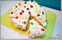 [甜点]生日快乐！女王御制M&M彩色生日蛋糕！