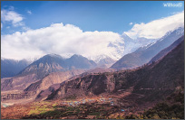 中国西藏，眺望喜马拉雅