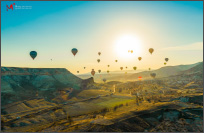 外星球的天空----土耳其卡帕多西亚地区日热气球之旅