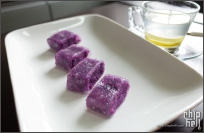 [中餐]蜂蜜柠檬茶+水晶紫薯糕