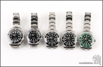 Rolex 114060,116610LN,116600,116660放一起看,还有116610LV友情客串~