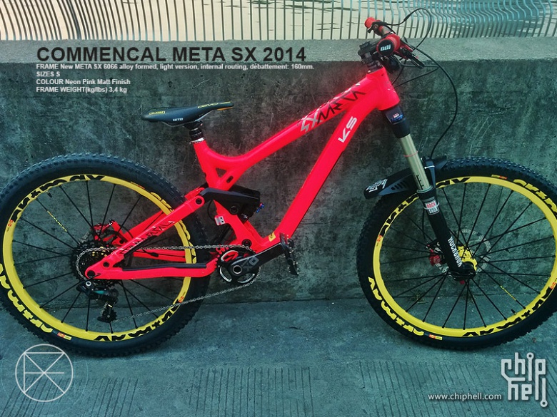 2014COMMENCAL META SX  AM/ENDURO 看门狗 骚红来袭