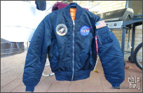 NASA Ma-1 Flight Jacket Replica Blue