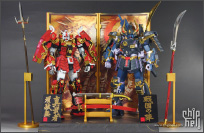 【BANDAI】1/100MG真武者顽駄無戰國之神&武者MK-II