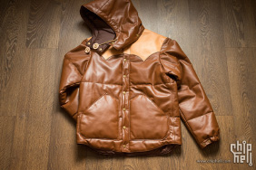RAINBOW COUNTRY ALL LEATHER PRIMALOFT HOODED JACKET