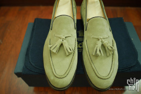 大男孩的Tricker's Elton Tassel loafer        附贴防滑贴流程