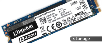 Kingston A2000 NVMe PCIe SSD 500GB 评测