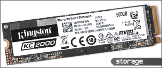 Kingston KC2000 NVMe PCIe SSD 500GB 评测