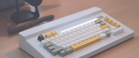 我的第一把客制化键盘“复古机械键盘作者杰作，typewriter68" ...