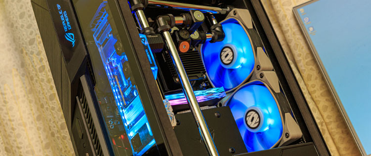 2021战11，寒冬腊月ROG Z11分体水冷装机show