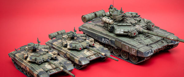 指尖模室出品:1/72和1/48比例，俄军T-90A主战坦克