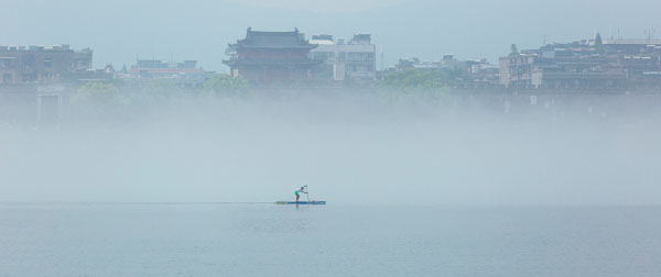 【家住汉江边】起了雾 汉江就成了海